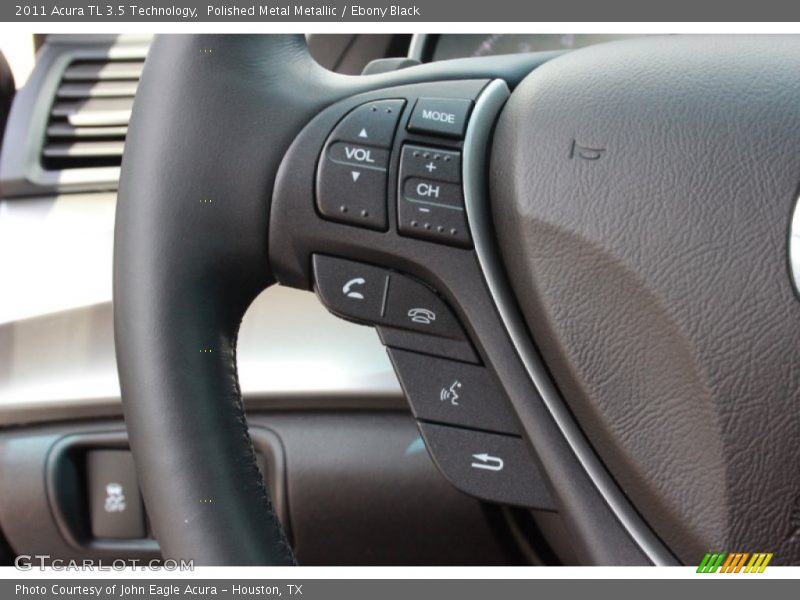 Polished Metal Metallic / Ebony Black 2011 Acura TL 3.5 Technology