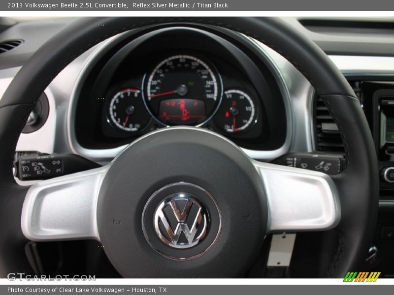 Reflex Silver Metallic / Titan Black 2013 Volkswagen Beetle 2.5L Convertible