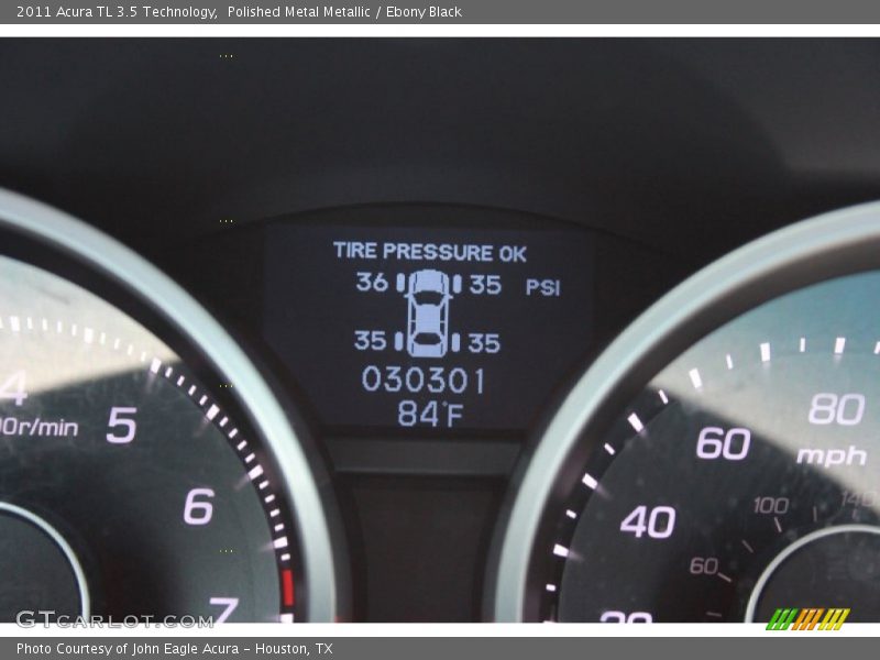 Polished Metal Metallic / Ebony Black 2011 Acura TL 3.5 Technology