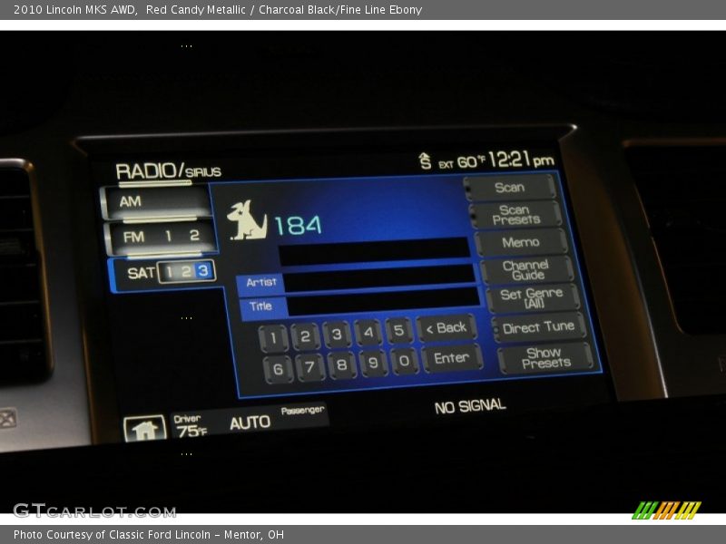 Red Candy Metallic / Charcoal Black/Fine Line Ebony 2010 Lincoln MKS AWD