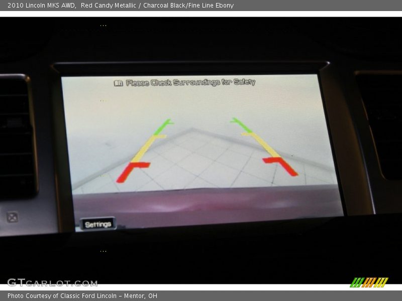 Red Candy Metallic / Charcoal Black/Fine Line Ebony 2010 Lincoln MKS AWD