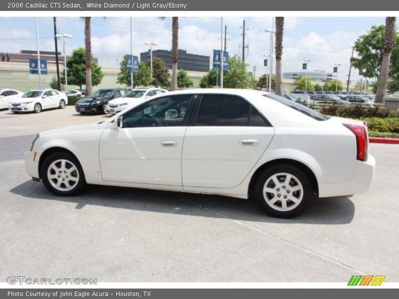White Diamond / Light Gray/Ebony 2006 Cadillac CTS Sedan