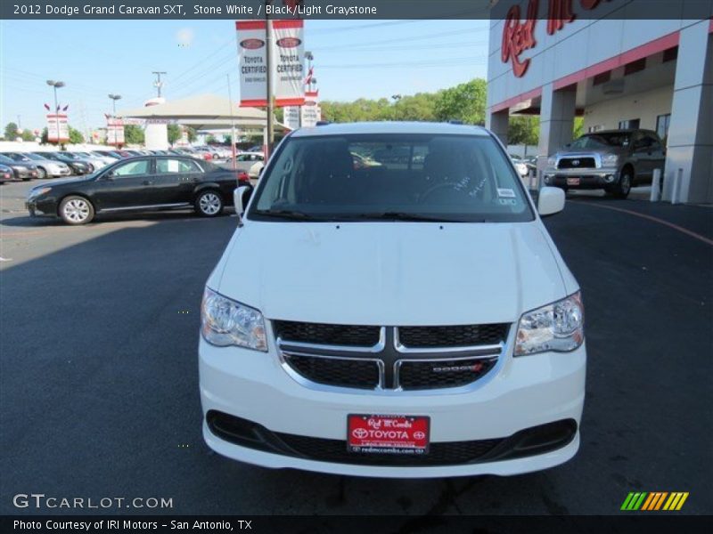 Stone White / Black/Light Graystone 2012 Dodge Grand Caravan SXT