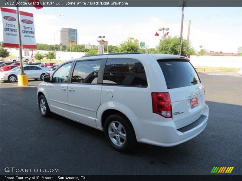 Stone White / Black/Light Graystone 2012 Dodge Grand Caravan SXT