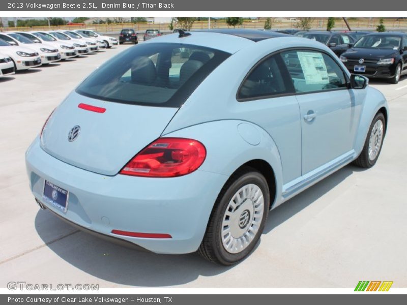 Denim Blue / Titan Black 2013 Volkswagen Beetle 2.5L