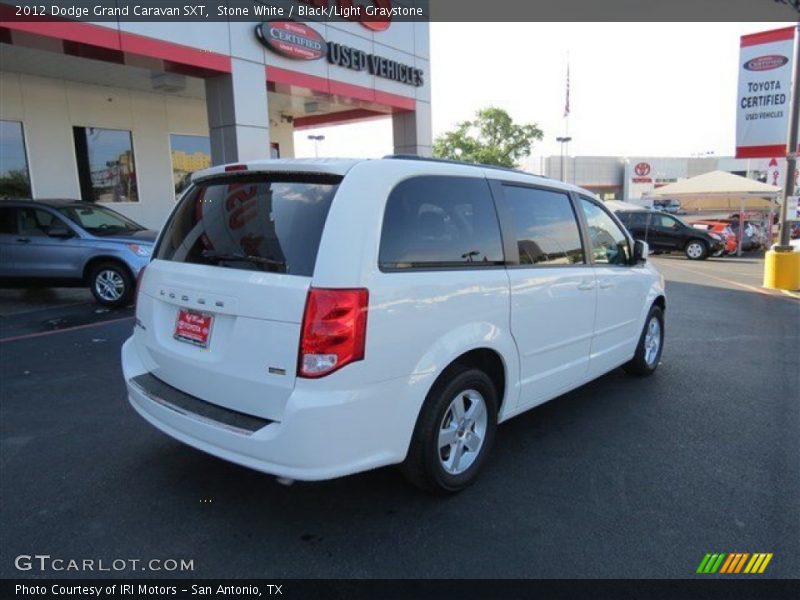 Stone White / Black/Light Graystone 2012 Dodge Grand Caravan SXT