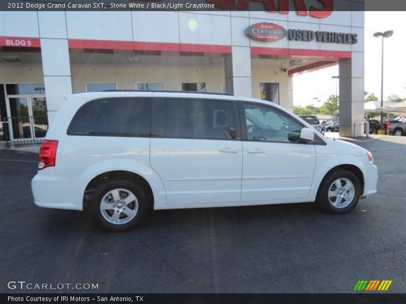 Stone White / Black/Light Graystone 2012 Dodge Grand Caravan SXT