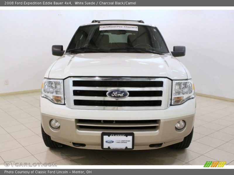 White Suede / Charcoal Black/Camel 2008 Ford Expedition Eddie Bauer 4x4