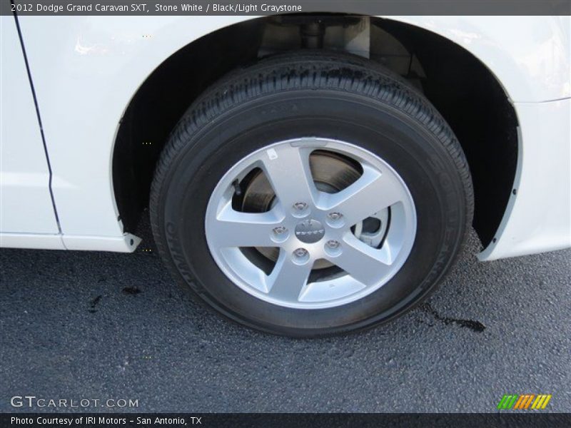 Stone White / Black/Light Graystone 2012 Dodge Grand Caravan SXT