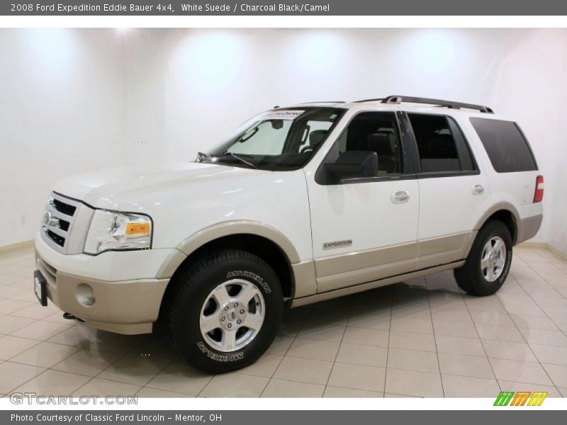White Suede / Charcoal Black/Camel 2008 Ford Expedition Eddie Bauer 4x4