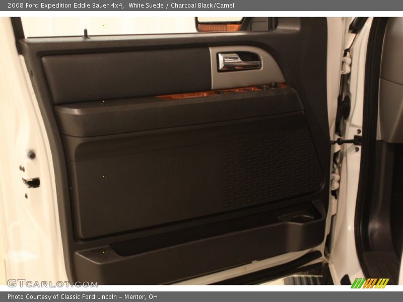 White Suede / Charcoal Black/Camel 2008 Ford Expedition Eddie Bauer 4x4