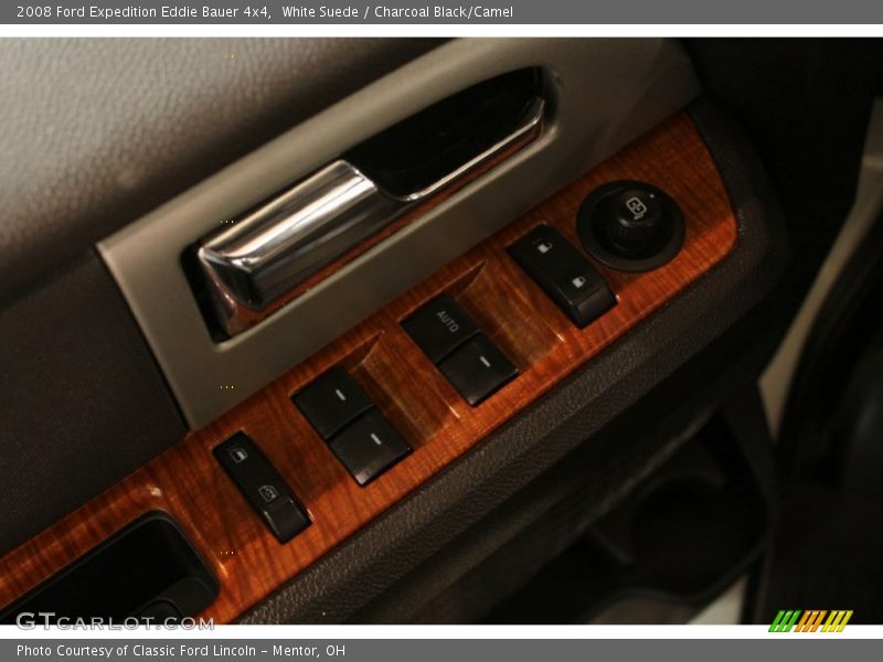 White Suede / Charcoal Black/Camel 2008 Ford Expedition Eddie Bauer 4x4