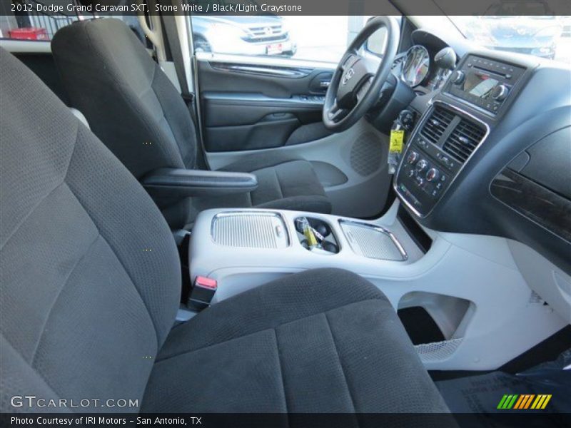 Stone White / Black/Light Graystone 2012 Dodge Grand Caravan SXT