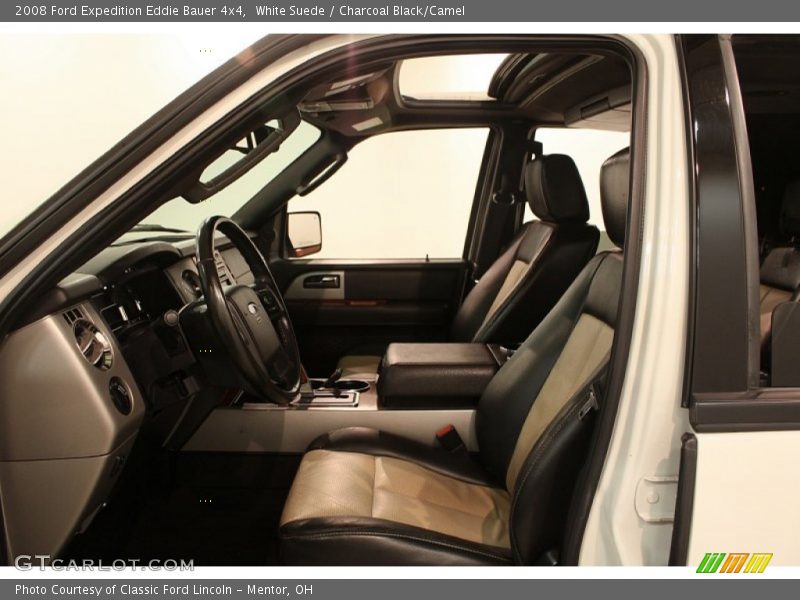 White Suede / Charcoal Black/Camel 2008 Ford Expedition Eddie Bauer 4x4