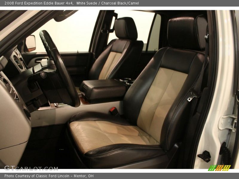 White Suede / Charcoal Black/Camel 2008 Ford Expedition Eddie Bauer 4x4