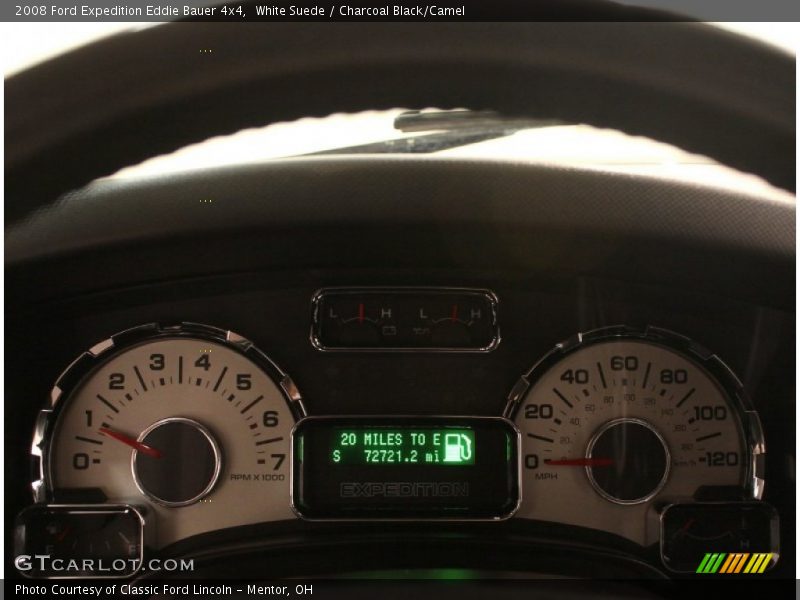 White Suede / Charcoal Black/Camel 2008 Ford Expedition Eddie Bauer 4x4