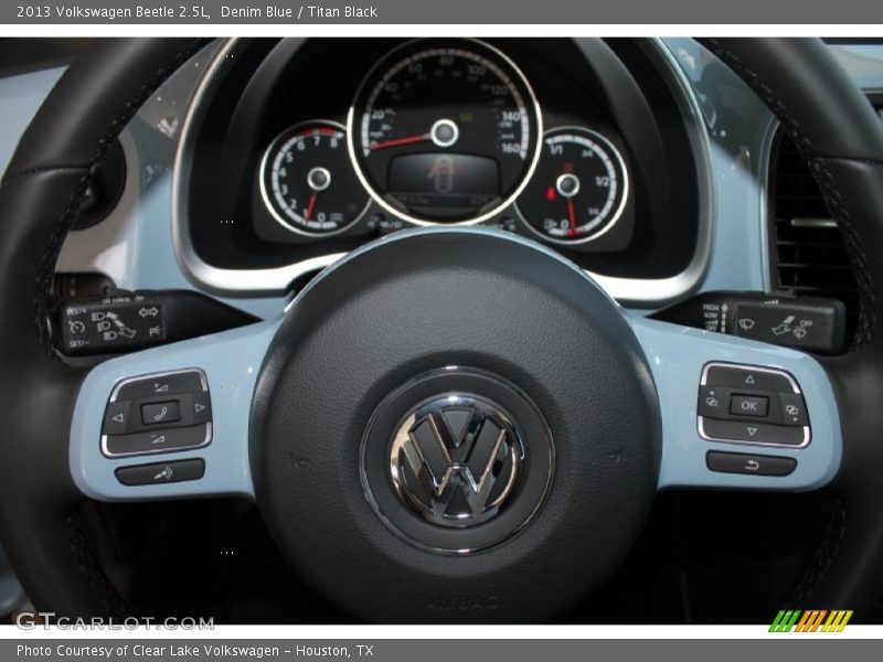Denim Blue / Titan Black 2013 Volkswagen Beetle 2.5L