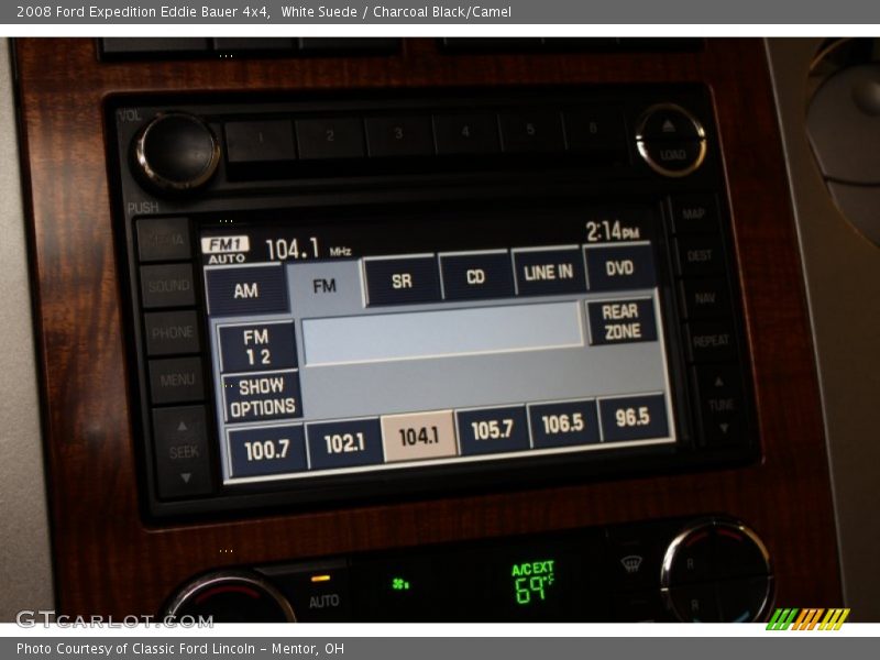 White Suede / Charcoal Black/Camel 2008 Ford Expedition Eddie Bauer 4x4