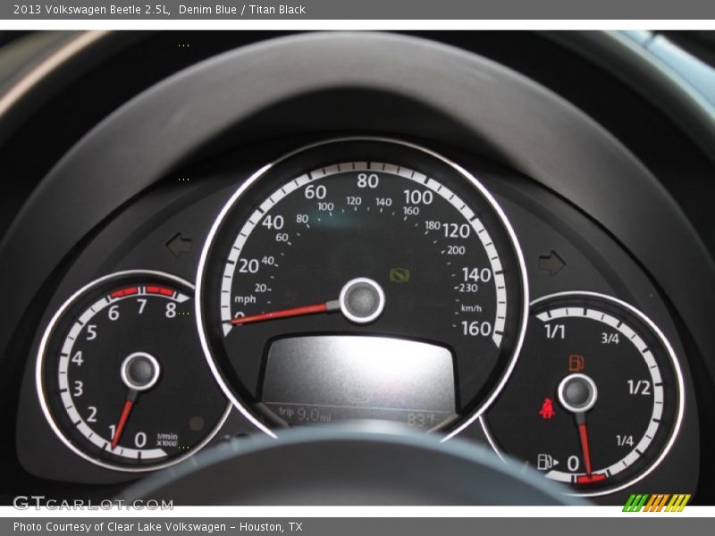 Denim Blue / Titan Black 2013 Volkswagen Beetle 2.5L