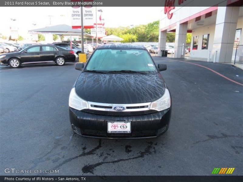 Ebony Black / Medium Stone 2011 Ford Focus S Sedan