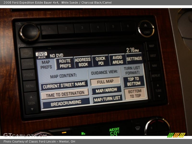 White Suede / Charcoal Black/Camel 2008 Ford Expedition Eddie Bauer 4x4