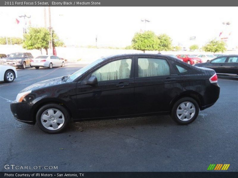 Ebony Black / Medium Stone 2011 Ford Focus S Sedan