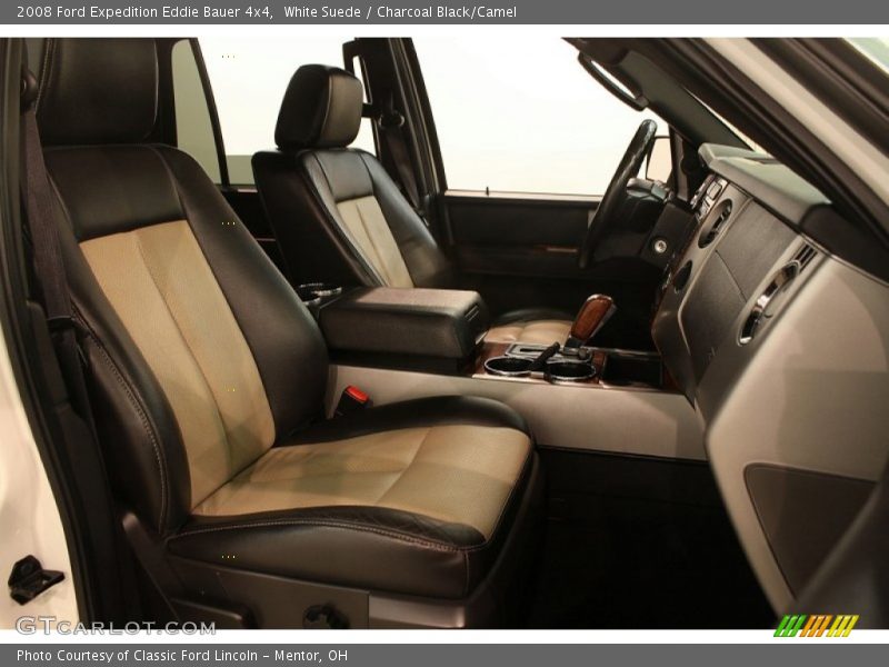 White Suede / Charcoal Black/Camel 2008 Ford Expedition Eddie Bauer 4x4