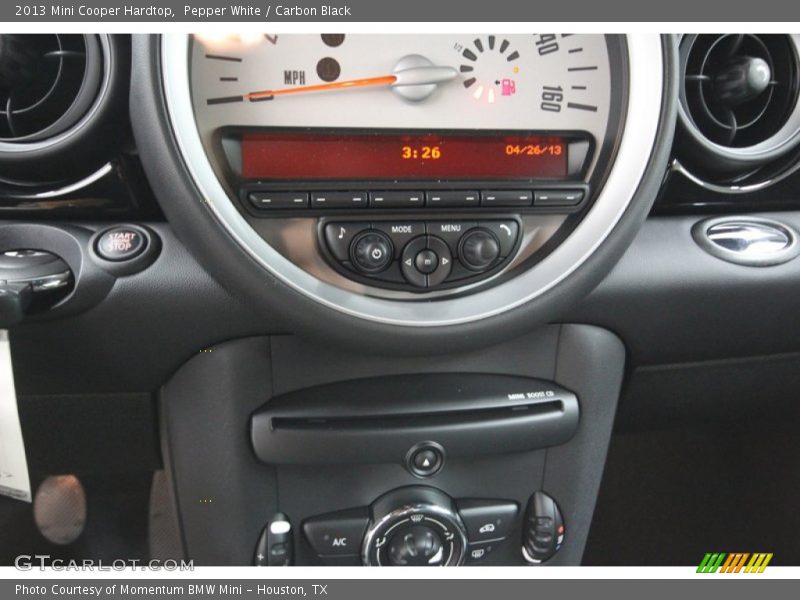 Pepper White / Carbon Black 2013 Mini Cooper Hardtop