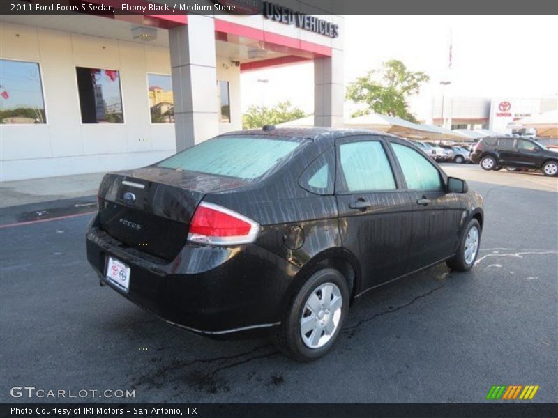 Ebony Black / Medium Stone 2011 Ford Focus S Sedan