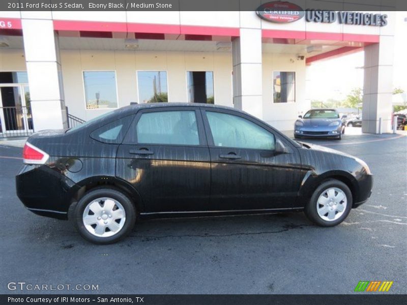 Ebony Black / Medium Stone 2011 Ford Focus S Sedan