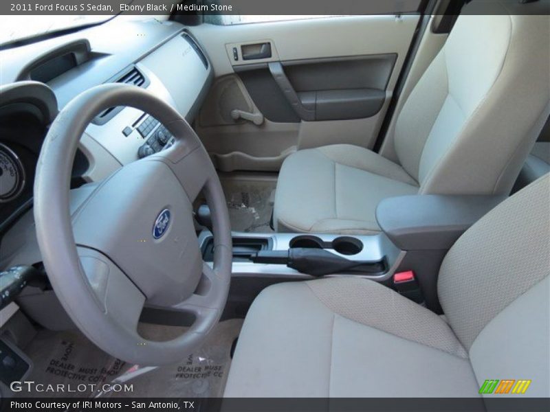Ebony Black / Medium Stone 2011 Ford Focus S Sedan