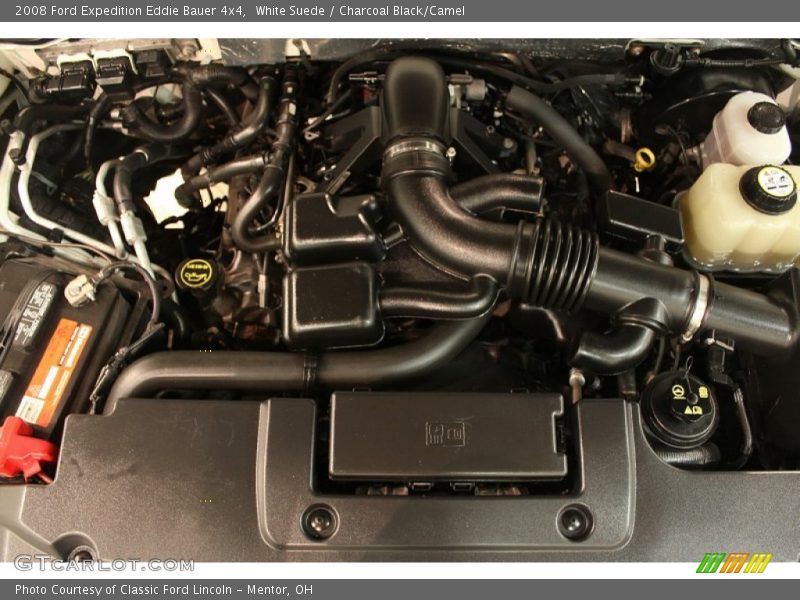 White Suede / Charcoal Black/Camel 2008 Ford Expedition Eddie Bauer 4x4