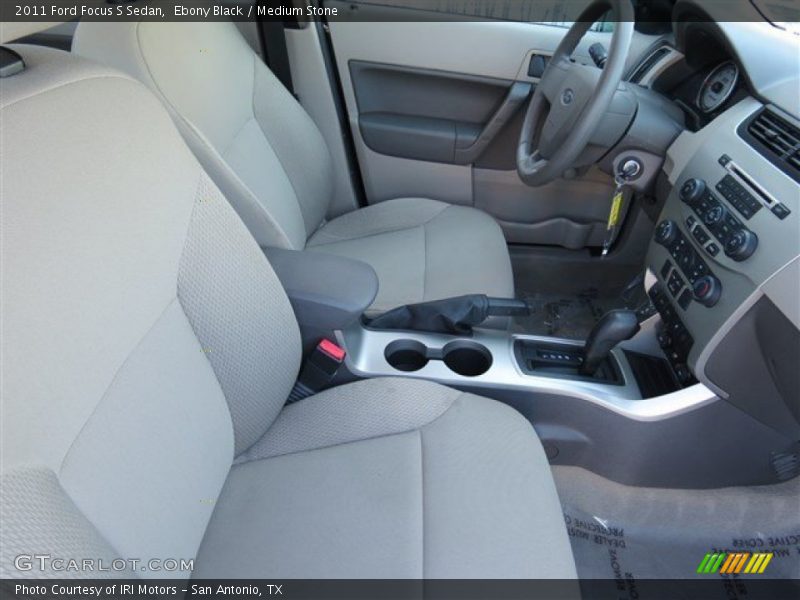 Ebony Black / Medium Stone 2011 Ford Focus S Sedan