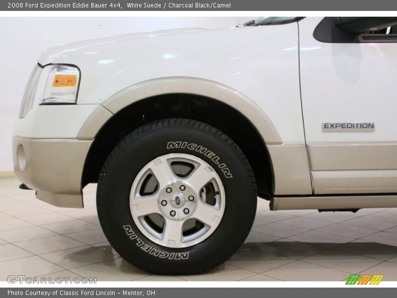 White Suede / Charcoal Black/Camel 2008 Ford Expedition Eddie Bauer 4x4