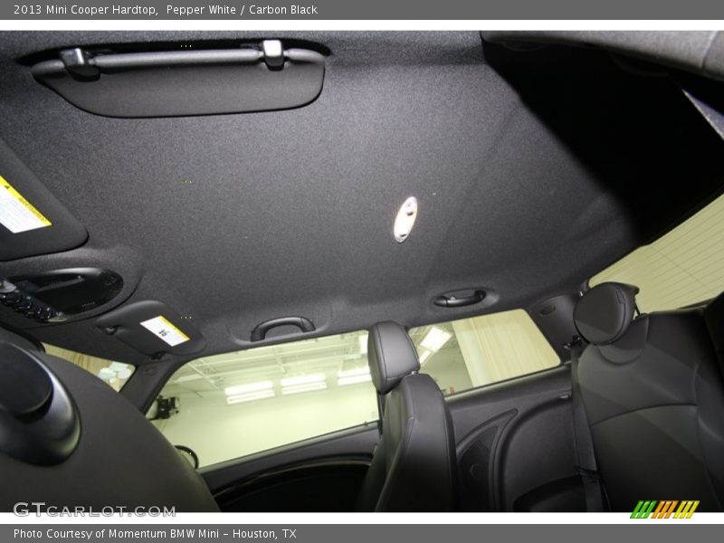 Pepper White / Carbon Black 2013 Mini Cooper Hardtop
