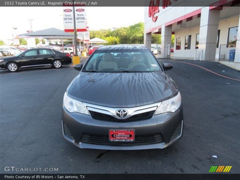 Magnetic Gray Metallic / Ash 2012 Toyota Camry LE