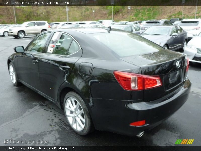 Obsidian Black / Black 2013 Lexus IS 250 AWD