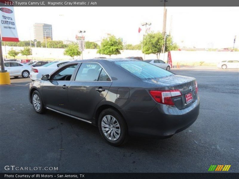 Magnetic Gray Metallic / Ash 2012 Toyota Camry LE