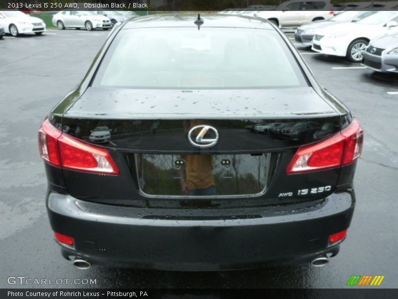 Obsidian Black / Black 2013 Lexus IS 250 AWD