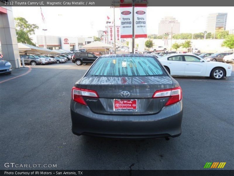 Magnetic Gray Metallic / Ash 2012 Toyota Camry LE