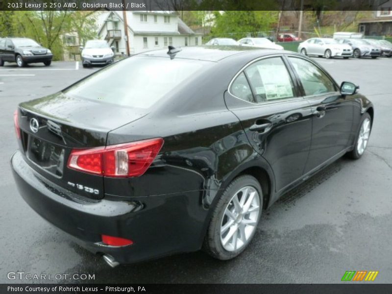 Obsidian Black / Black 2013 Lexus IS 250 AWD