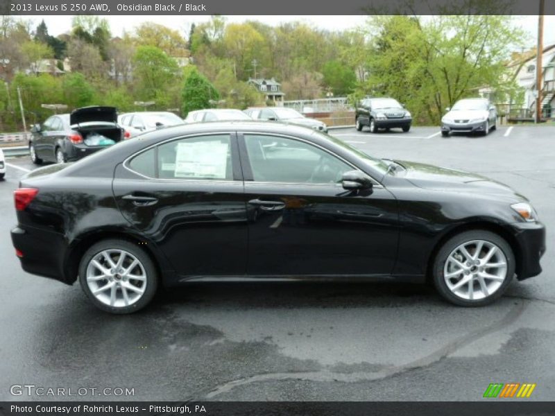 Obsidian Black / Black 2013 Lexus IS 250 AWD