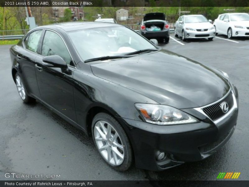 Obsidian Black / Black 2013 Lexus IS 250 AWD