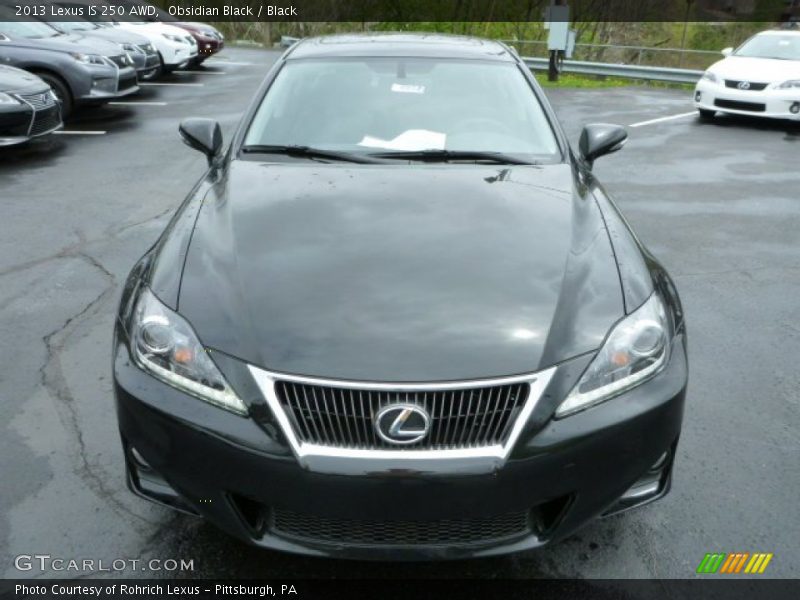 Obsidian Black / Black 2013 Lexus IS 250 AWD