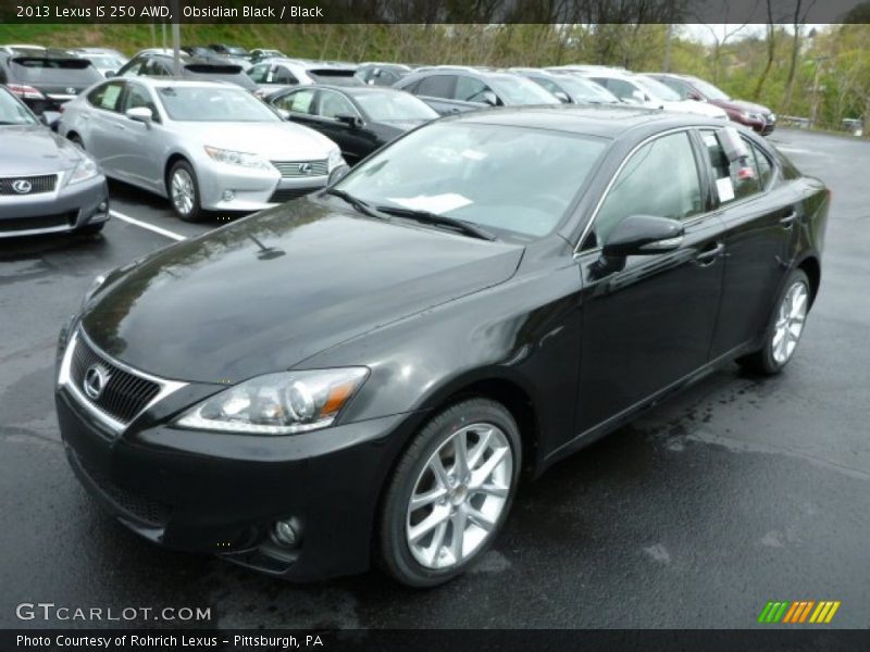 Obsidian Black / Black 2013 Lexus IS 250 AWD