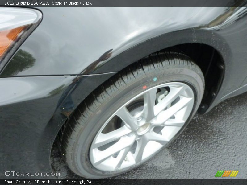 Obsidian Black / Black 2013 Lexus IS 250 AWD