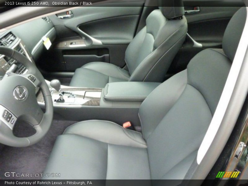 Obsidian Black / Black 2013 Lexus IS 250 AWD
