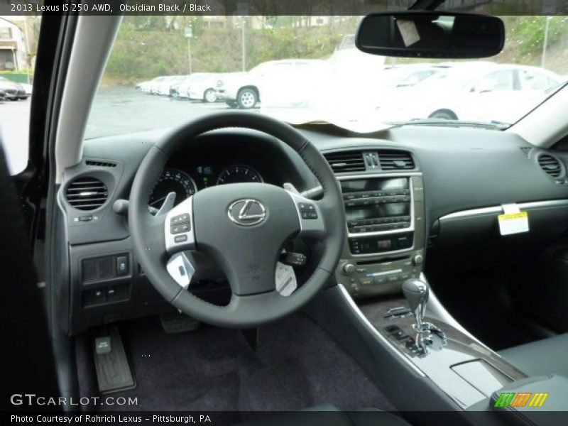 Obsidian Black / Black 2013 Lexus IS 250 AWD