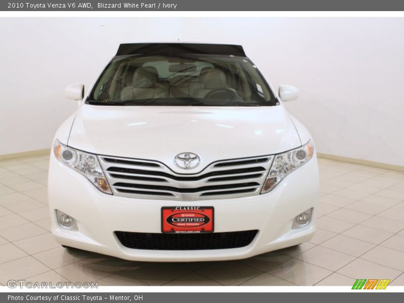 Blizzard White Pearl / Ivory 2010 Toyota Venza V6 AWD