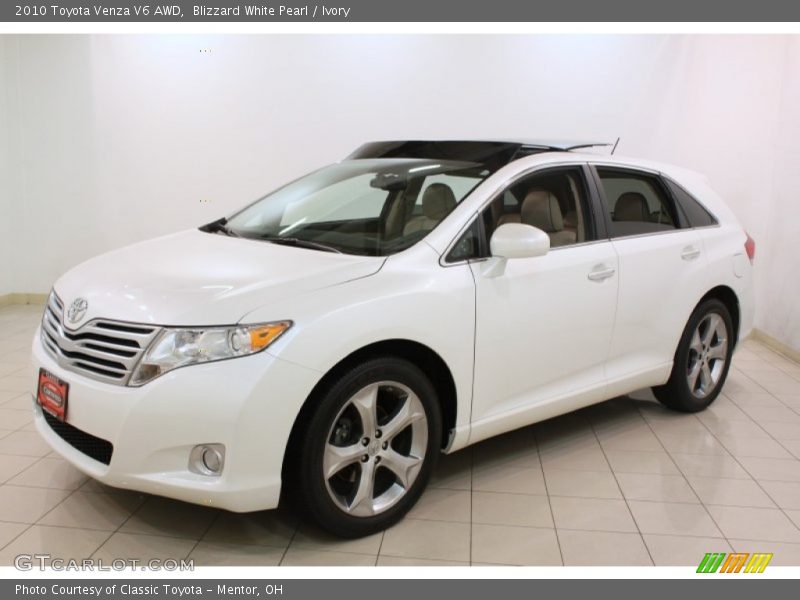 Blizzard White Pearl / Ivory 2010 Toyota Venza V6 AWD